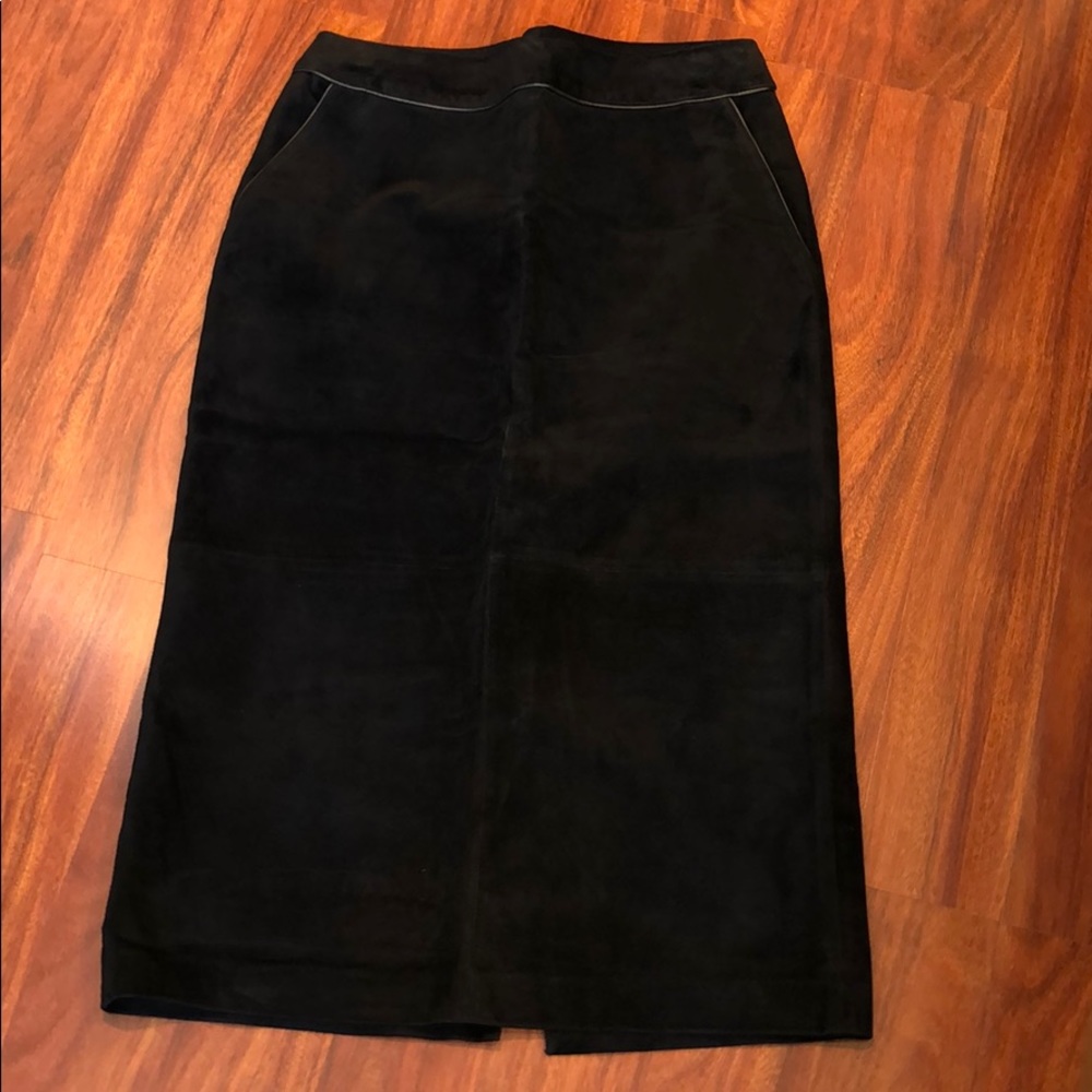 Loft Ann Taylor suede skirt